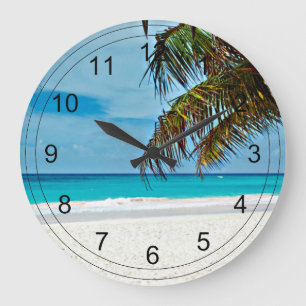 Reloj Redondo Grande Paraíso tropical