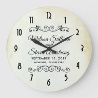 Parche falso vintage Matrimonio simple y elegante