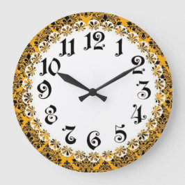Reloj Redondo Grande Pared Art Déco