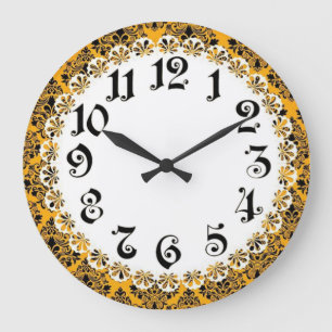 Reloj Redondo Grande Pared Art Déco