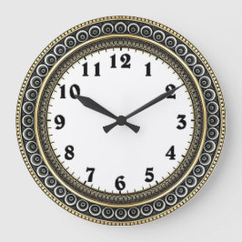 Reloj Redondo Grande Pared Art Déco