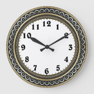 Reloj Redondo Grande Pared Art Déco