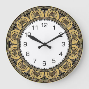 Reloj Redondo Grande Pared Art Deco