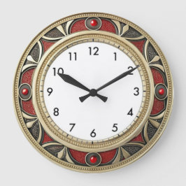 Reloj Redondo Grande Pared elegante Art Deco