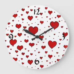 Reloj Redondo Grande Pared To Wall Love Wall Wall Clock