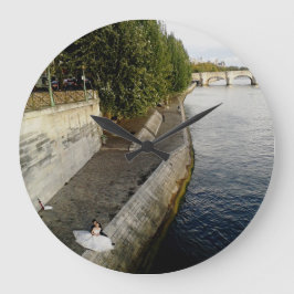 Reloj Redondo Grande Pareja en París