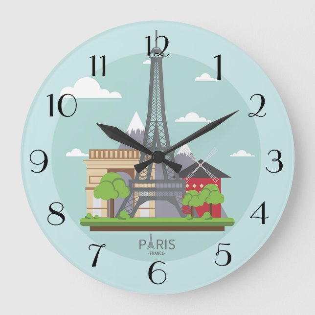 Reloj Redondo Grande Paris (Anverso)