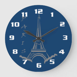 Reloj Redondo Grande PARIS France Eiffel Tower