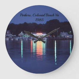 Reloj Redondo Grande Parker's, Colonial Beach Virginia, 