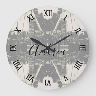 Reloj Redondo Grande Parque de diversiones Vintage Austria Viena Prater