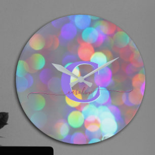 Reloj Redondo Grande Parques multicolores