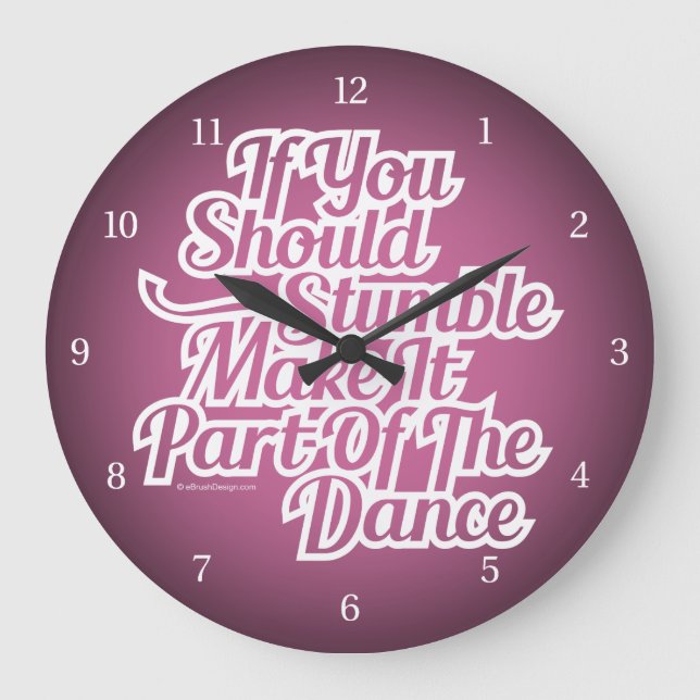 Reloj Redondo Grande Parte Del Baile (Anverso)