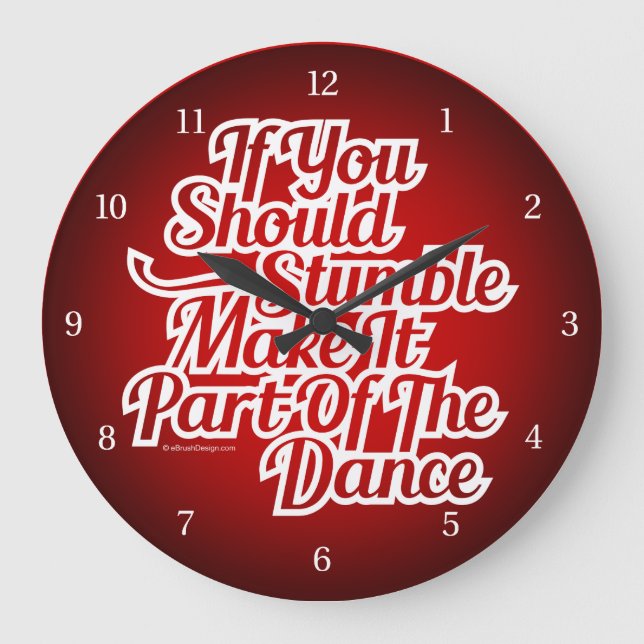 Reloj Redondo Grande Parte Del Baile (Anverso)