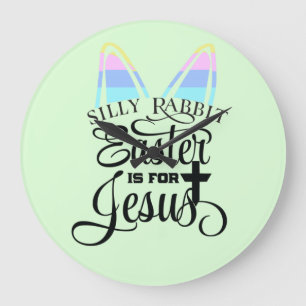 Reloj Redondo Grande Pascua es para Jesús