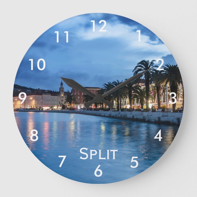 Reloj Redondo Grande Paseo por partes en Croacia (Anverso)