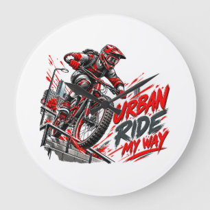 Reloj Redondo Grande Paseo Urbano a Mi Manera – Ciclismo de Montaña Ext