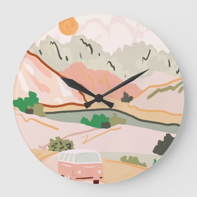 Reloj Redondo Grande Pastel Journey (Anverso)