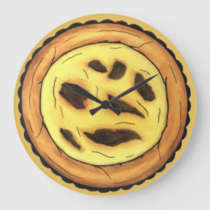 Reloj Redondo Grande Pastel Pastéis de Nata