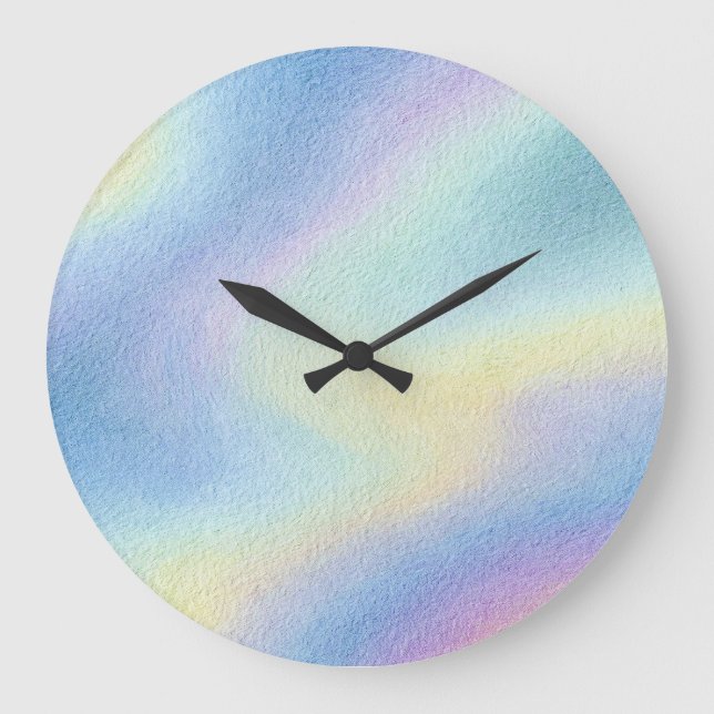 Reloj Redondo Grande Pastel Sky Drift (Anverso)