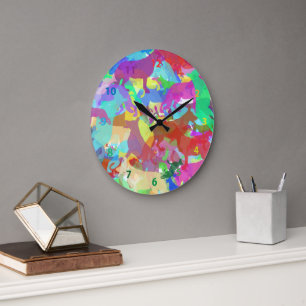 Reloj Redondo Grande Pastor Alemán redondo