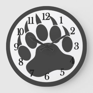 Reloj Redondo Grande Pata de oso