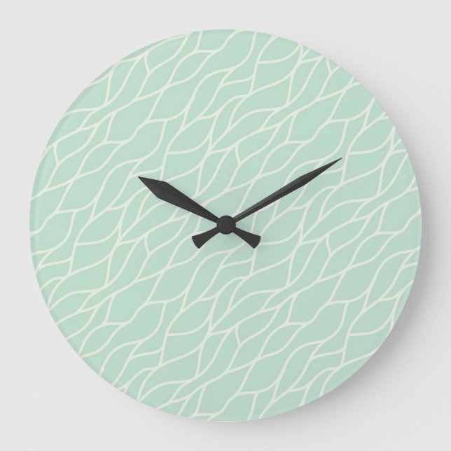 Reloj Redondo Grande Patrón abstracto (Anverso)