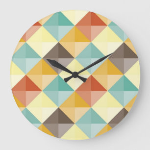 Reloj Redondo Grande Patrón abstracto