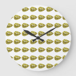 Reloj Redondo Grande Patrón amarillo