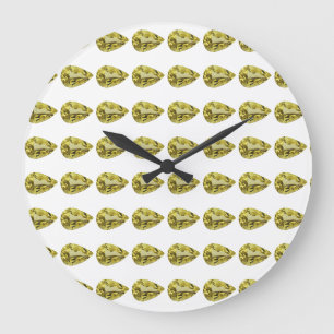 Reloj Redondo Grande Patrón amarillo