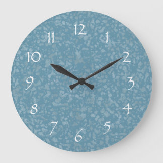 Reloj Redondo Grande Patrón azul turquesa