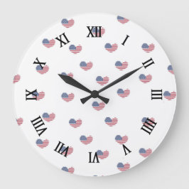 Reloj Redondo Grande Patrón de amor usa