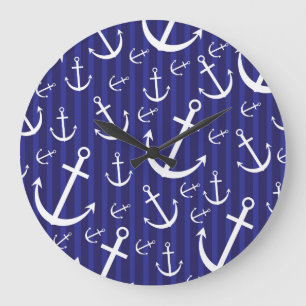 Reloj Redondo Grande Patrón de anclaje