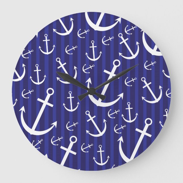 Reloj Redondo Grande Patrón de anclaje (Anverso)