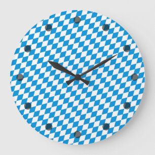 Reloj Redondo Grande Patrón de colores de la bandera del estado alemán