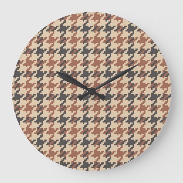 Reloj Redondo Grande Patrón de cosecha de pié de ganso (Anverso)