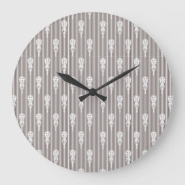 Reloj Redondo Grande Patrón de cruz Afro Aygebam Lalibela