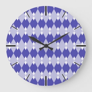 Reloj Redondo Grande Patrón de Cuadros Argyle_4A46B0