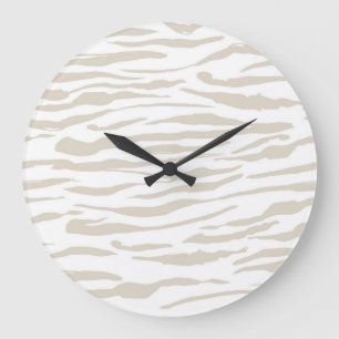 Reloj Redondo Grande Patrón de estampado animal