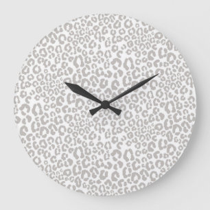 Reloj Redondo Grande Patrón de estampado animal