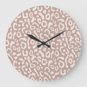Reloj Redondo Grande Patrón de estampado animal