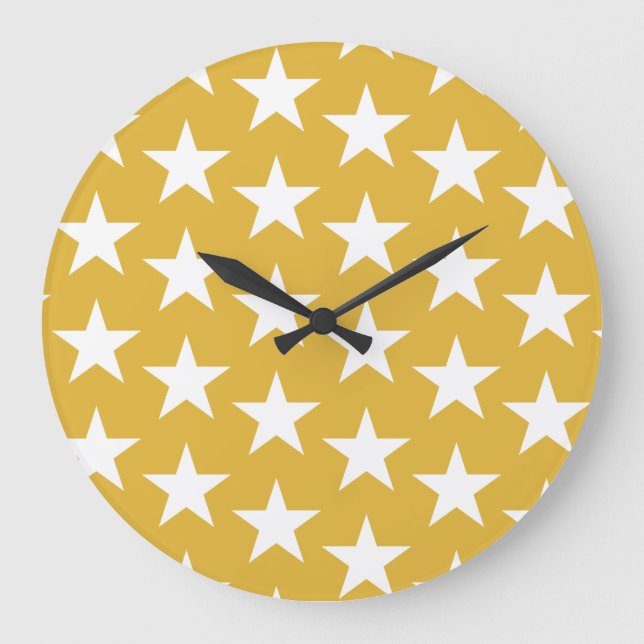 Reloj Redondo Grande Patrón de estrellas 22 (Anverso)