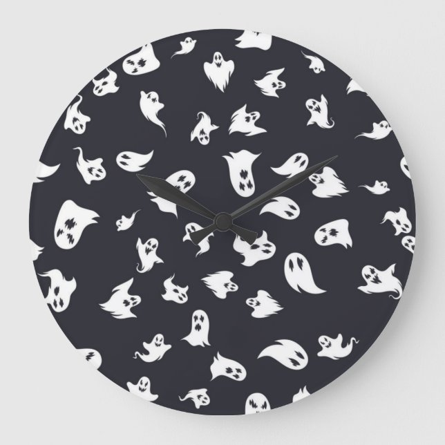 Reloj Redondo Grande Patrón de fantasma (Anverso)