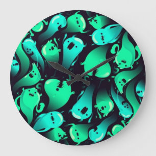 Reloj Redondo Grande Patrón de fantasma