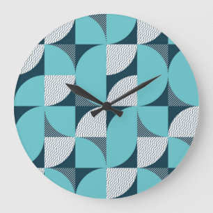 Reloj Redondo Grande Patrón de forma geométrica creativa