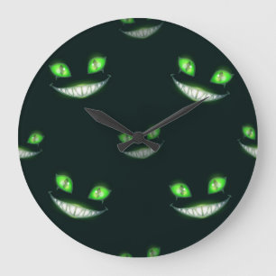 Reloj Redondo Grande Patrón de Halloween
