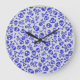 Reloj Redondo Grande Patrón de Halloween sin foco