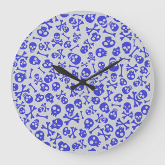 Reloj Redondo Grande Patrón de Halloween sin foco