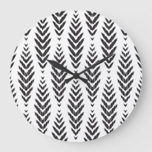 Reloj Redondo Grande Patrón de hueso de arenque para la decoración domé