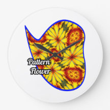 Patrón de las flores doradas