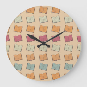 Reloj Redondo Grande Patrón de libro